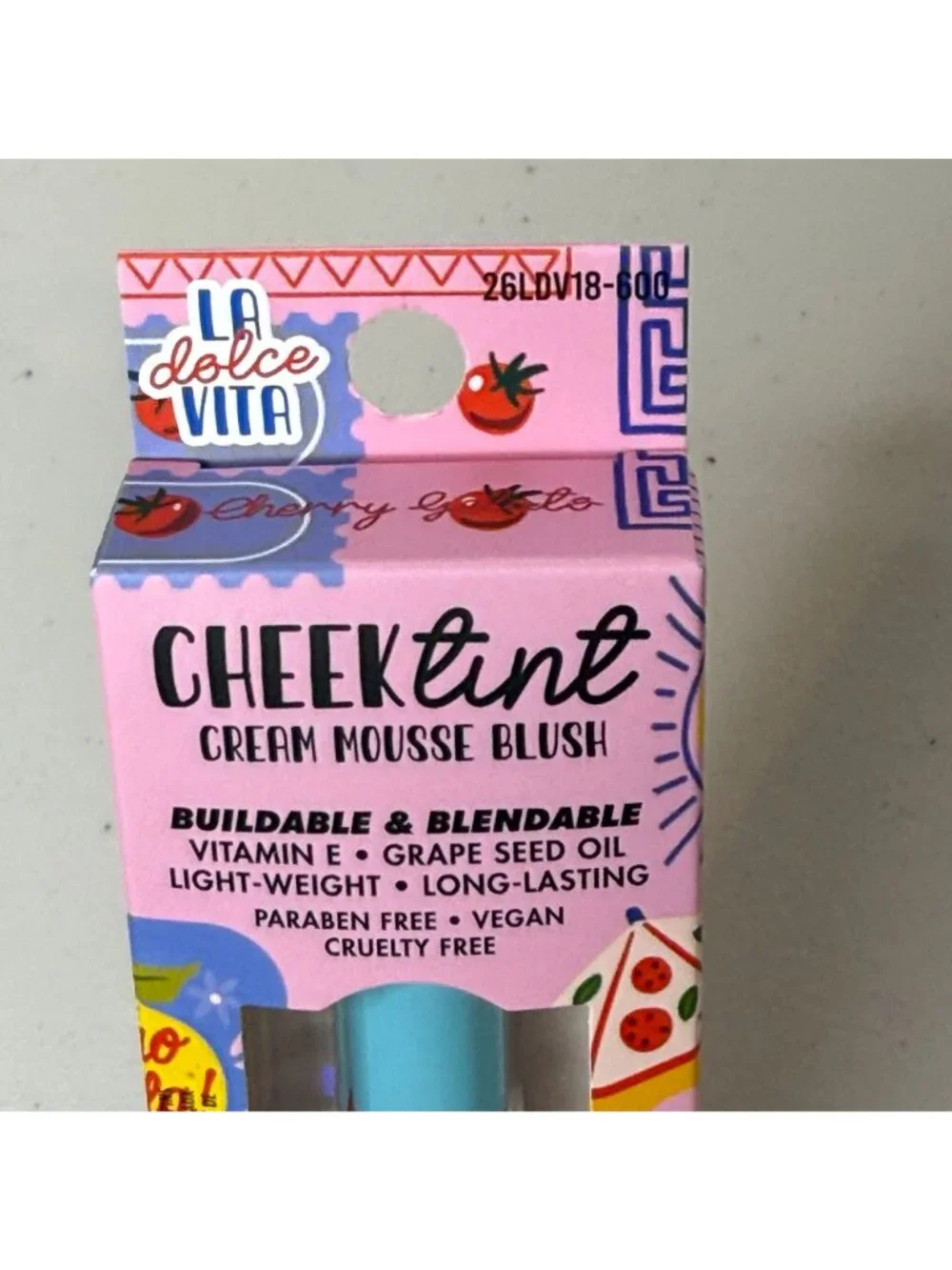 Ioni Cream Mousse Blush Natural Rose Cherry Gelato Vegan Cheek Tint